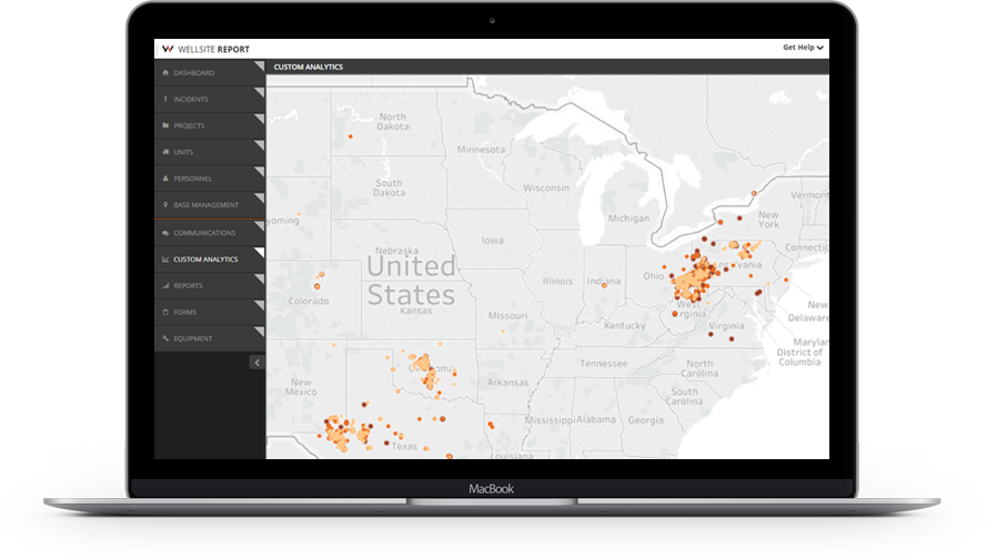 Custom analytics on the application