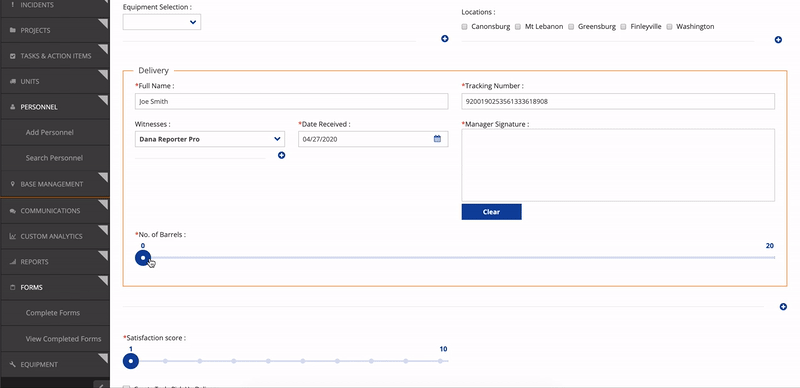 FormBuilder Slider Field sample